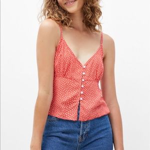 NWT LA Hearts Button Front Cami Tank Top